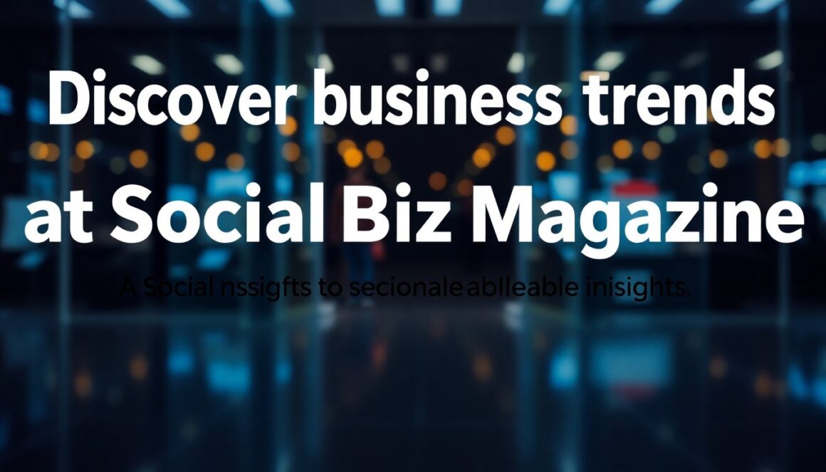 discover insights on business trends at socialbizmagazine